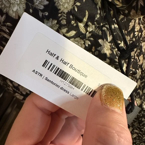 ASTR THE LABEL SANTORI ONE SHOULDER MIDI DRESS NWT FLORAL LARGE SPARKLING THREAD - Picture 5 of 11